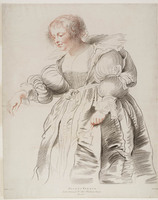 KG 17713
<br/>
Portret van de vrouw van Rubens.
<br/>
<em>Watts, Simon (werkz. 2h 18de eeuw)</em>
